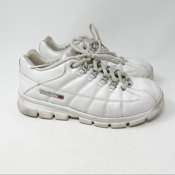 REEBOK Women’s CLASSIC FLU 101393 White Quilted Y2K Sneakers